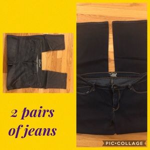 2 pairs of old navy jeans!